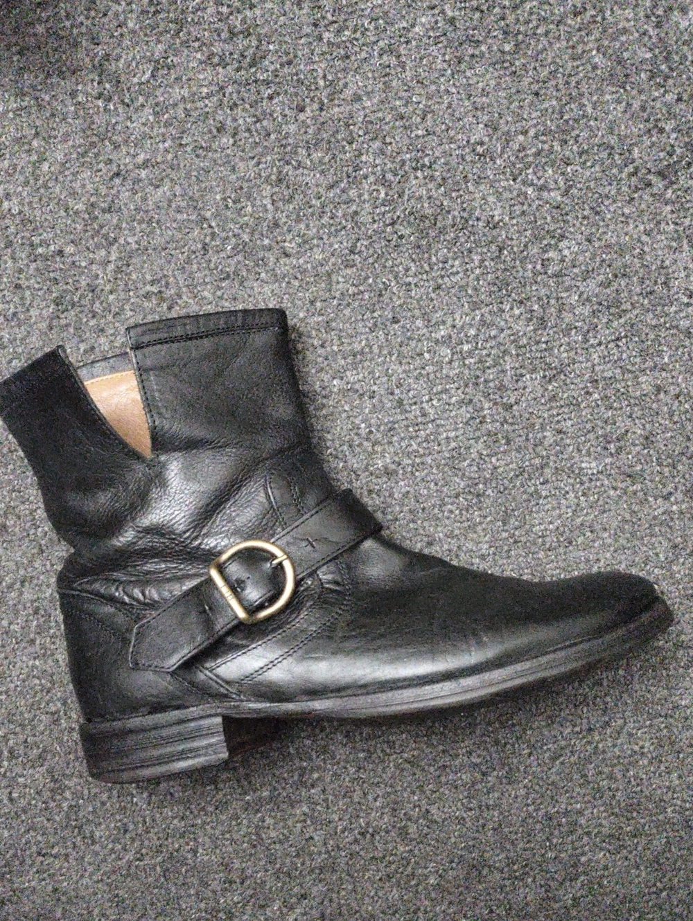 Fiorentini + Baker Black Leather Ankle Boots